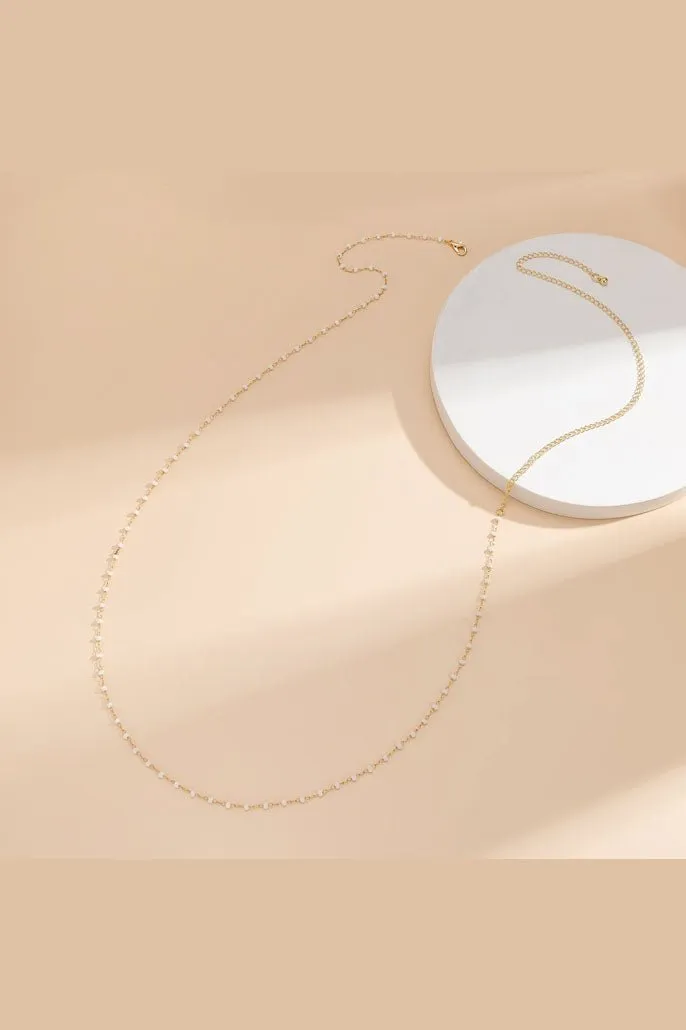 Simple Black Thin Beads Waist Chain Natural Decorations Belly Chains (2 Colors Available)