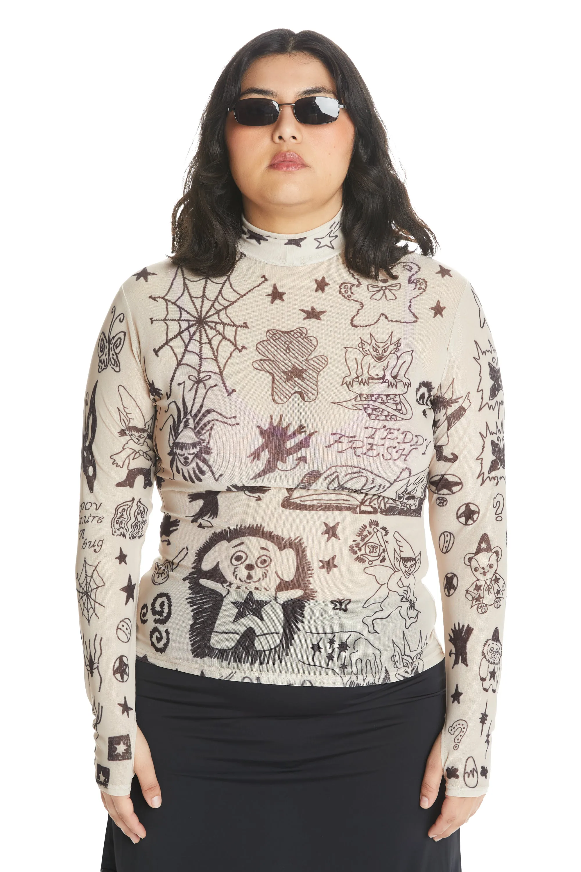 Tattoo Mesh Top