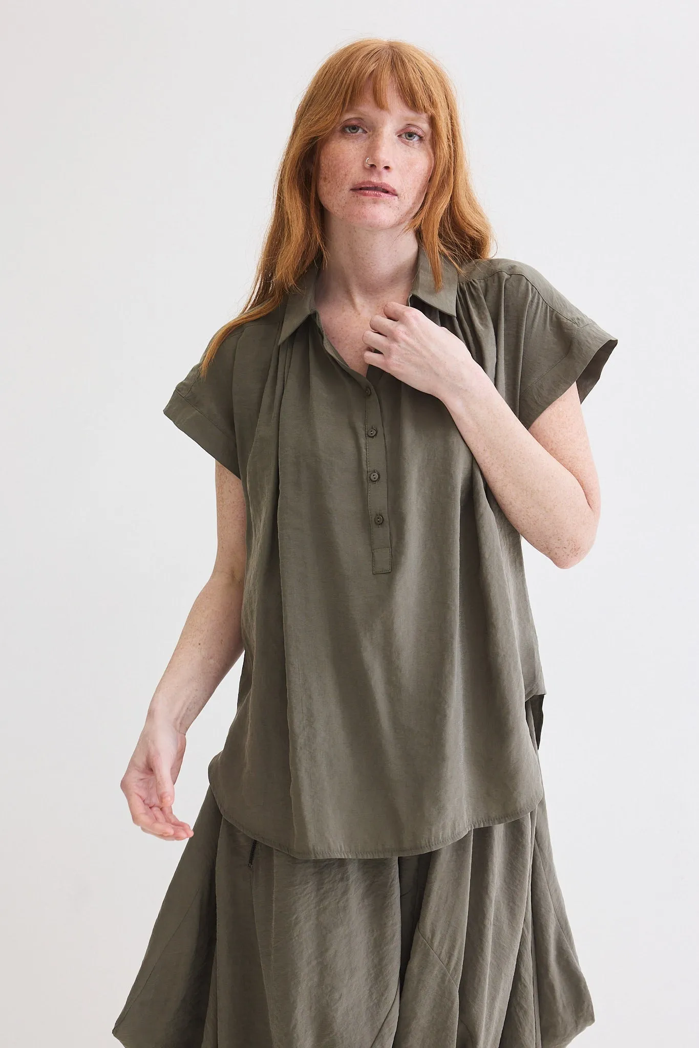 The Nonchalant Oversized Voile Blouse