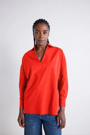 The Popover Poplin Blouse