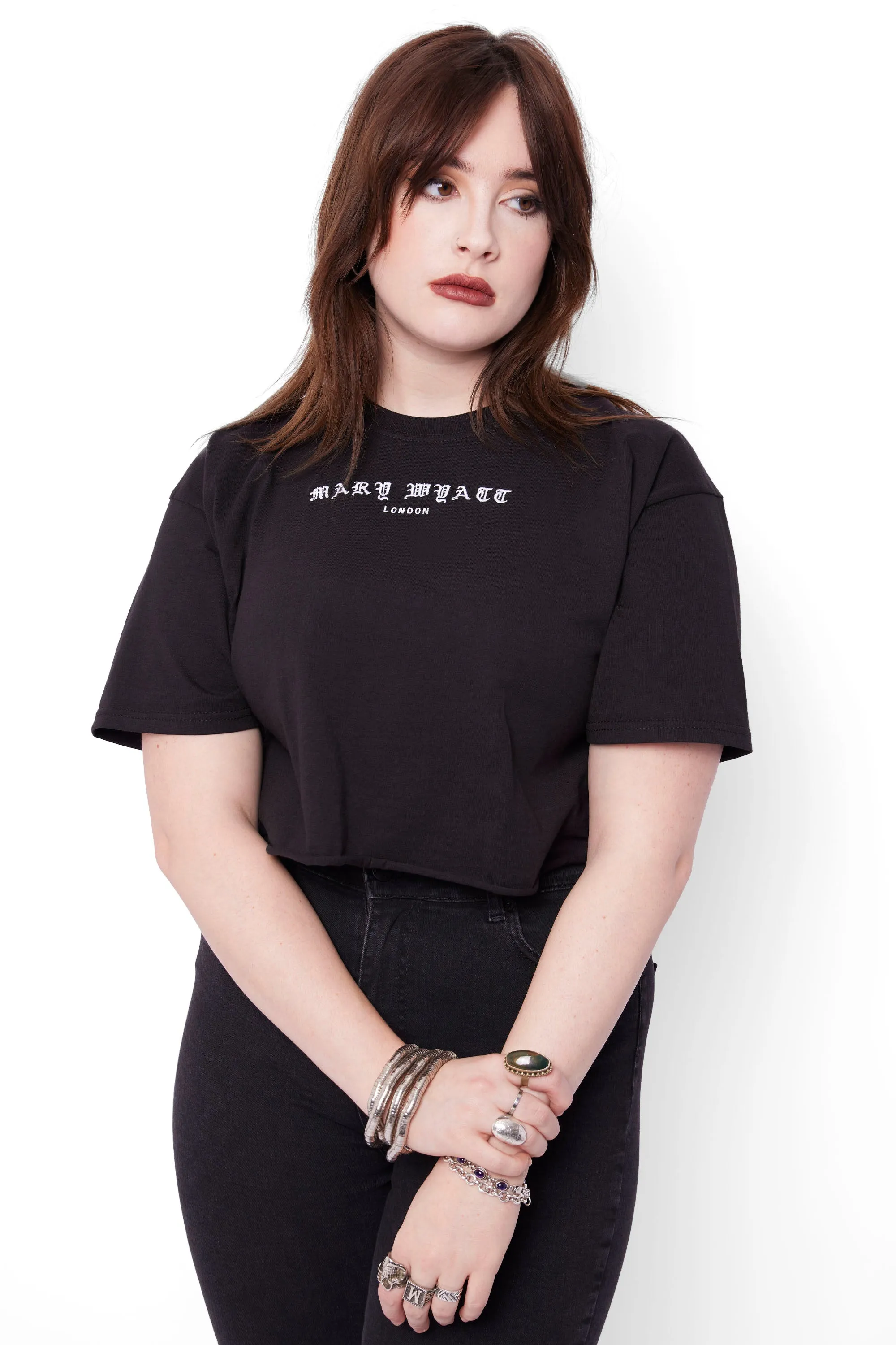 Torment Cropped Cut-Off Tee