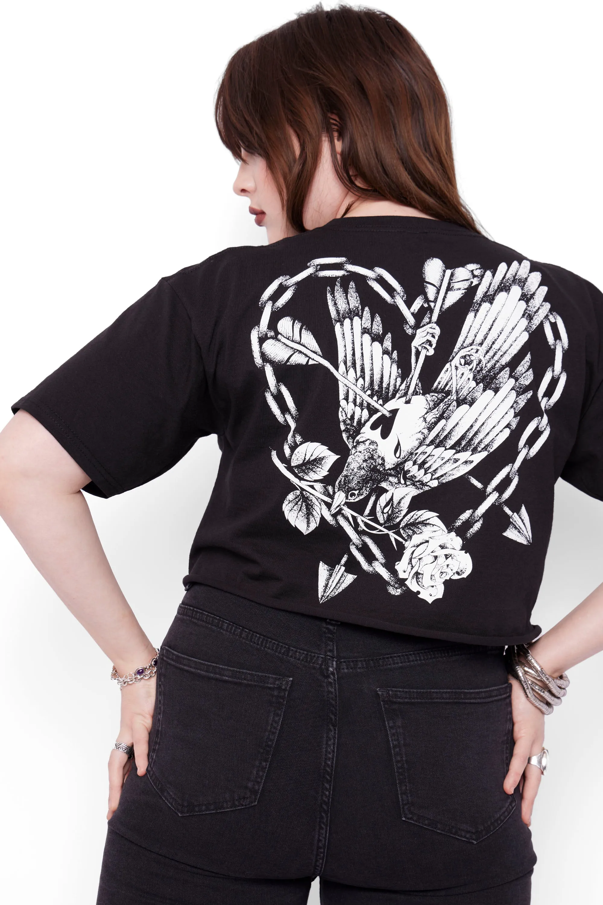 Torment Cropped Cut-Off Tee