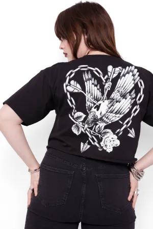 Torment Cropped Cut-Off Tee