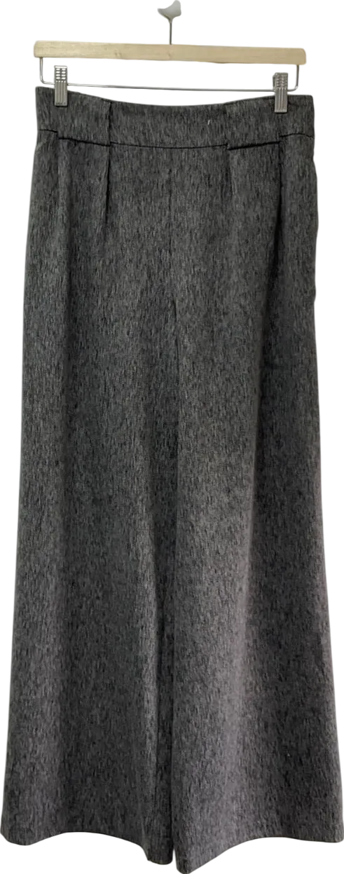 TU Black And White Wide Leg Trousers UK 10