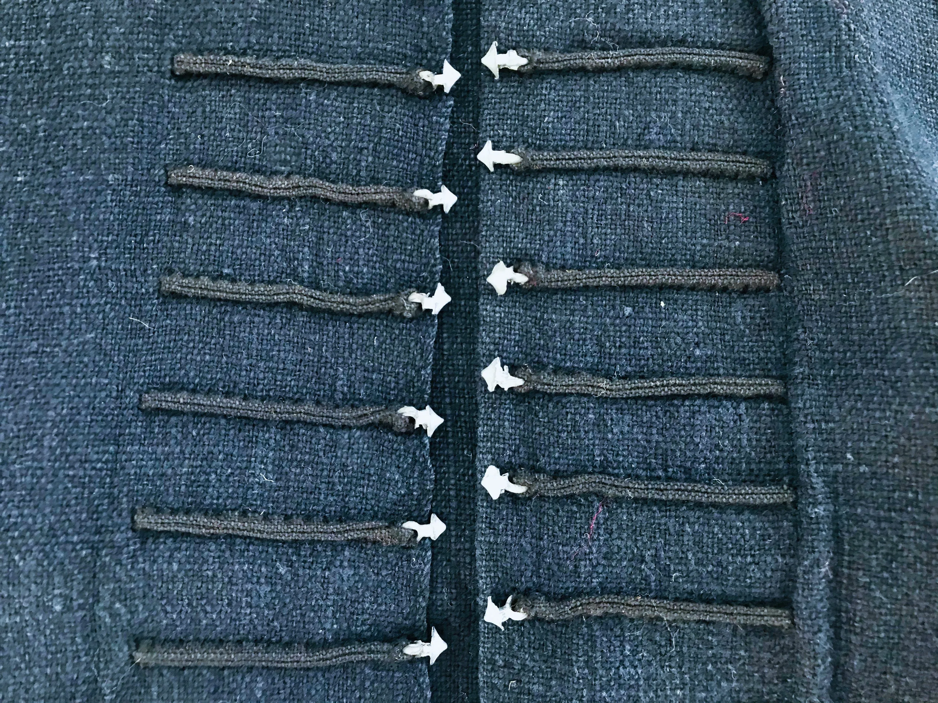 Vintage Red Dao Jacket. Indigo. Hmong Vietnam S-L