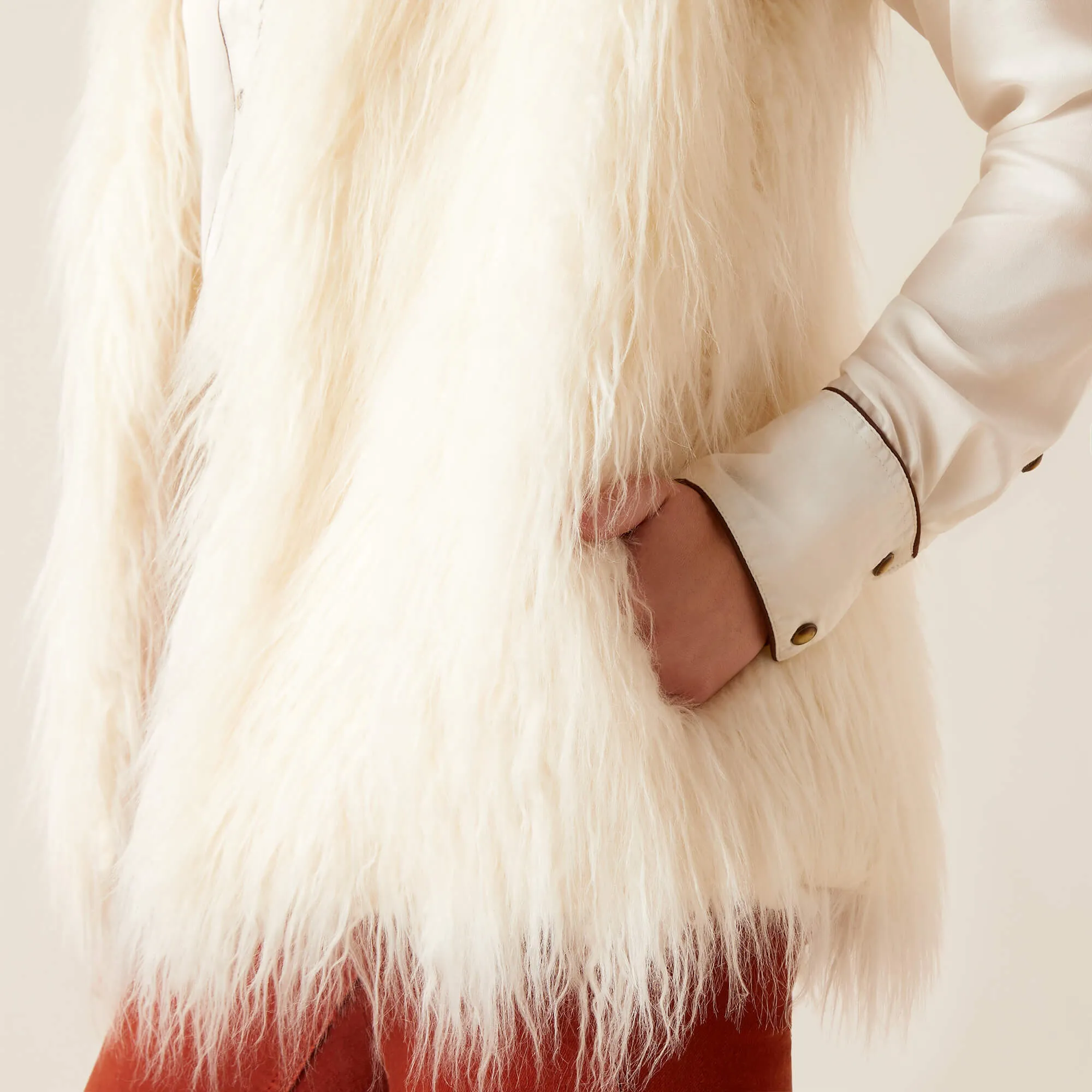Women's Ariat Fae Faux Fur Vest #10047252-C