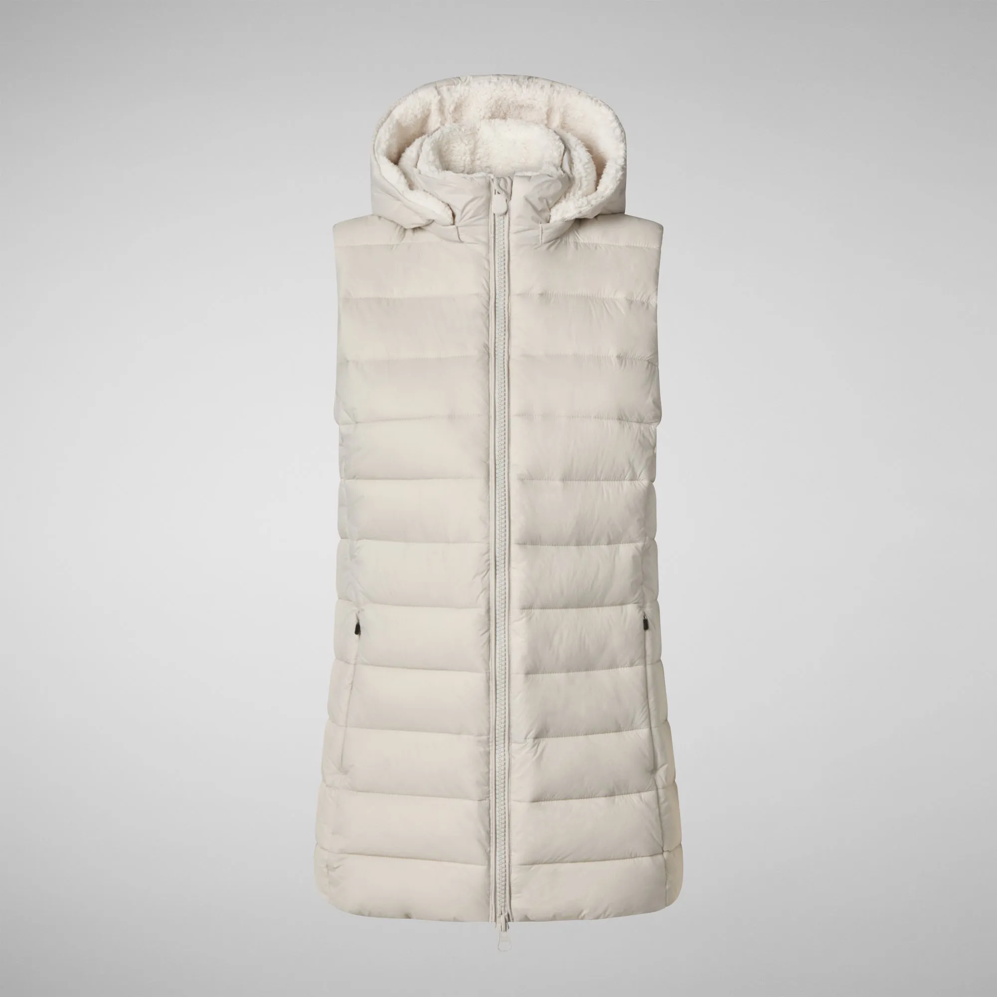 Women's vest norah in rainy beige
